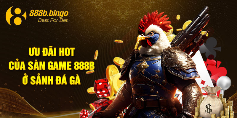 Ưu đãi hot của sân game 888B ở sảnh đá gà